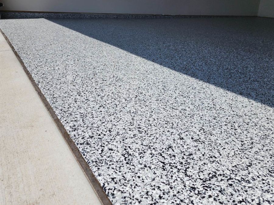 Garage floor epoxy coating Battlefield MO