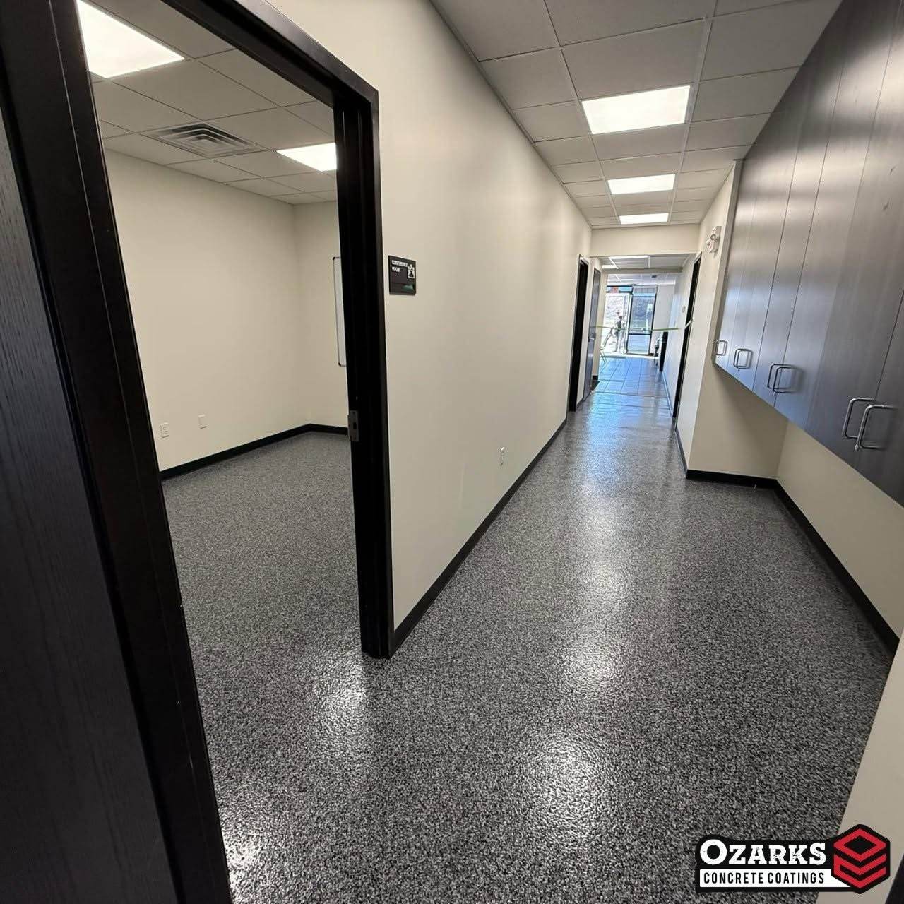 Finished Ozarks Concrete Coatings garage floor