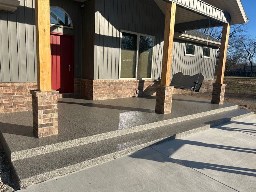 Outdoor patio floor coating SW Missouri